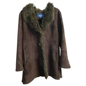 Mackintosh New England Womens Brown Faux Fur Long Coat